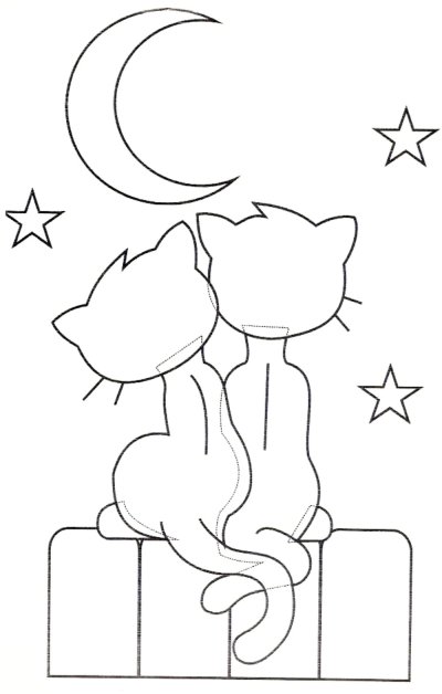 Трафарет кошки