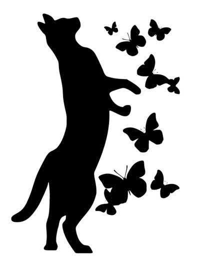 Трафарет кошки