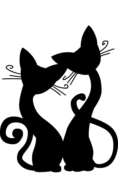 Трафареты котов для декора