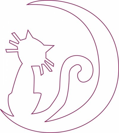 Трафареты на окна месяц