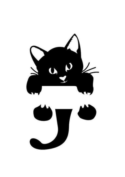 Трафареты кошек для декора