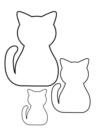 Трафарет кошки