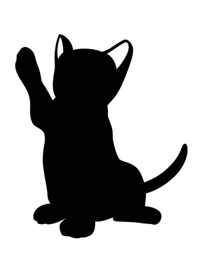 Трафарет кошки