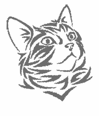 Трафарет кошки для вырезания