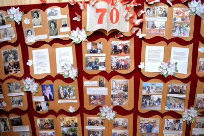 Украшение библиотеки к юбилею