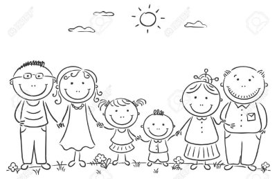 Раскраска "моя семья"