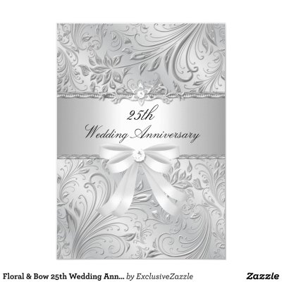 Приглашение на серебряную свадьбу открытка