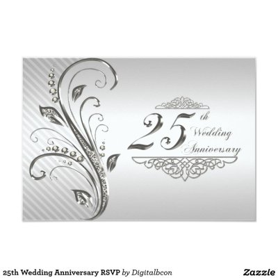 Приглашение на серебряную свадьбу открытка