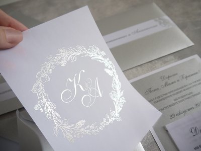 Шелкография пригласительные на свадьбу