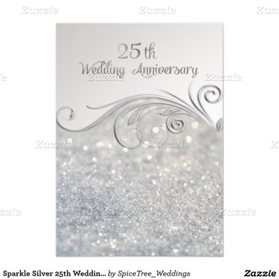 Приглашение на серебряную свадьбу 25 лет