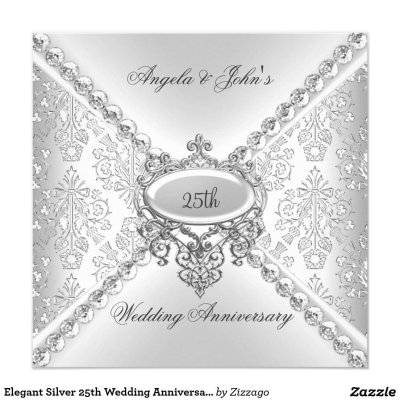 Приглашение на серебряную свадьбу