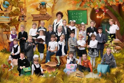 Фон для школьной виньетки