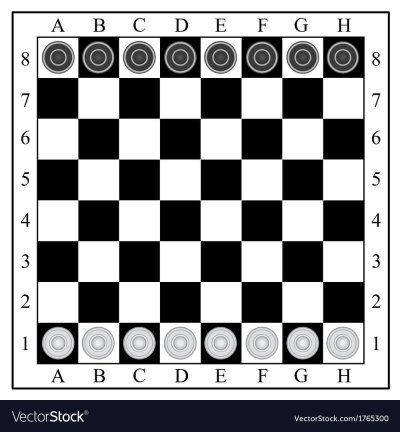 Шашки черно белые