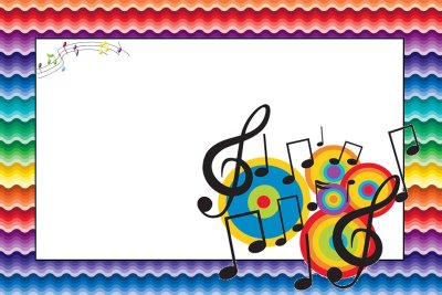 Рамки музыкальные детские