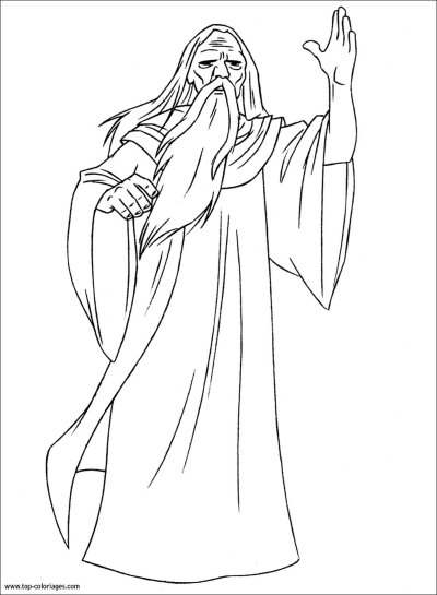 Старец раскраска