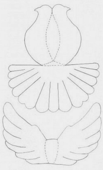 Объемный голубь