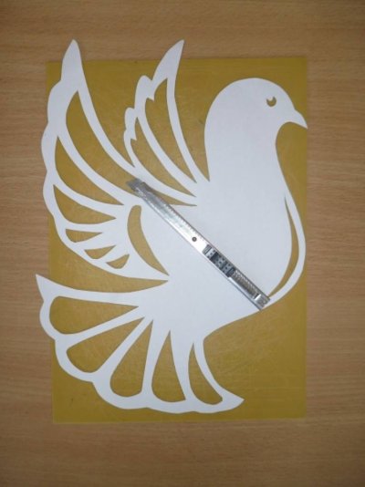 Голубь из бумаги