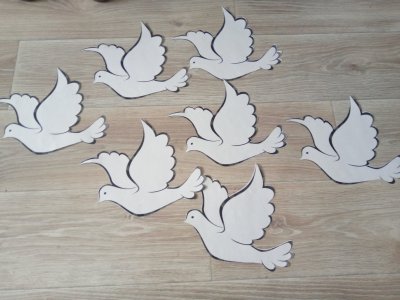 Объемный голубь