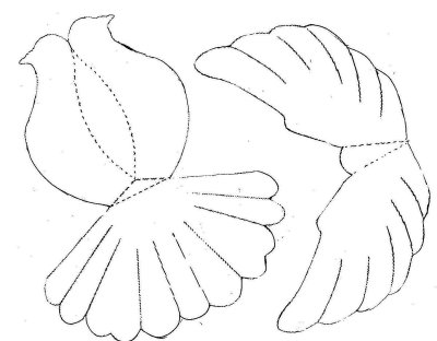 Голубь из бумаги объемный