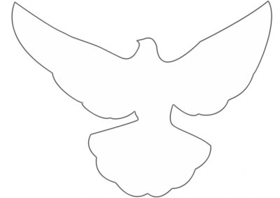 Голубь контур