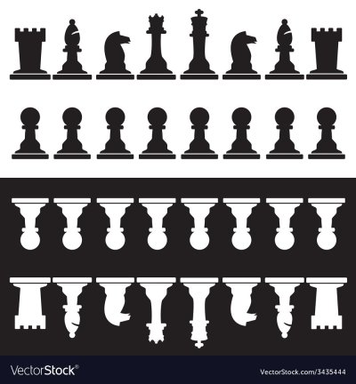Шахматные фигуры силуэт