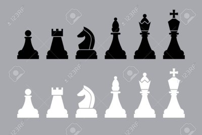 Стилизованные шахматные фигуры