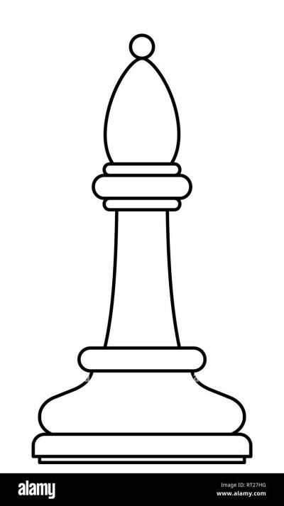 Шахматная фигура Король контур