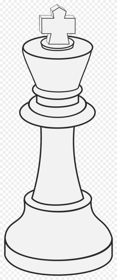 Шахматная фигура Король контур