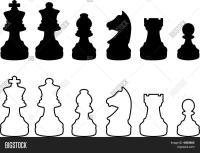 Фигурки шахмат для вырезания