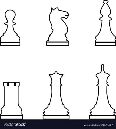 Пешка чертеж шахматы сбоку