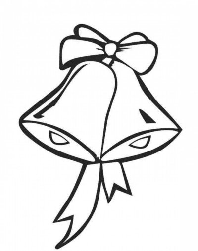 Колокольчик раскраска для детей