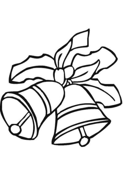 Раскраска колокольчик школьный