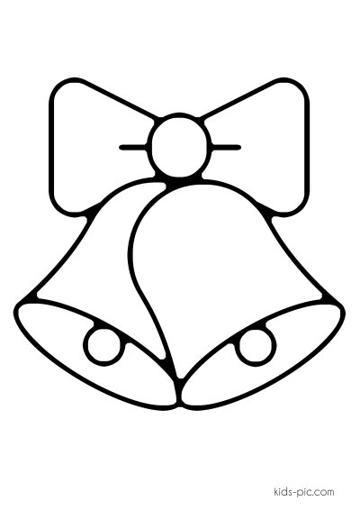 Колокольчик трафарет для вырезания