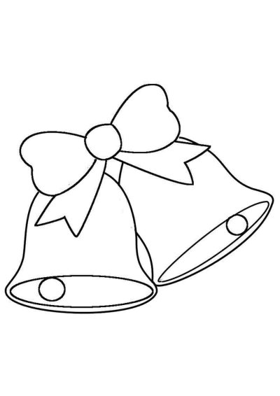 Раскраска колокольчик школьный