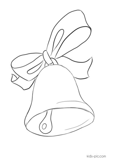 Школьный колокольчик картинки раскраски