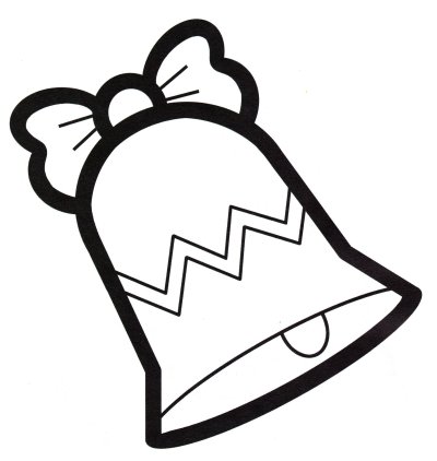 Колокольчик для раскрашивания детям