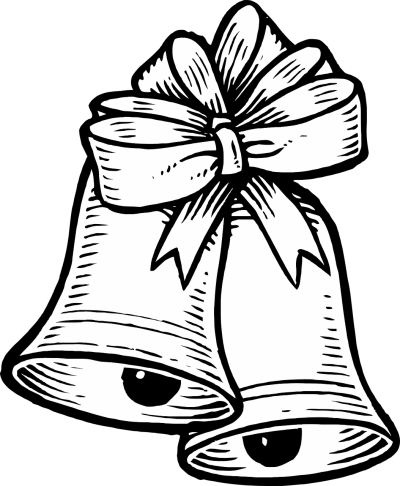 Колокольчик раскраска для детей