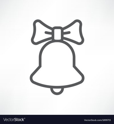 Колокольчик трафарет для вырезания