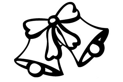 Колокольчик трафарет для вырезания