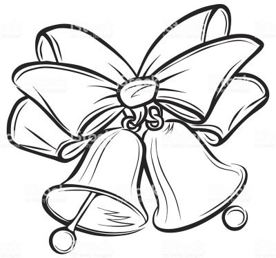 Колокольчик раскраска для детей