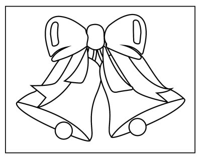 Раскраска колокольчик школьный