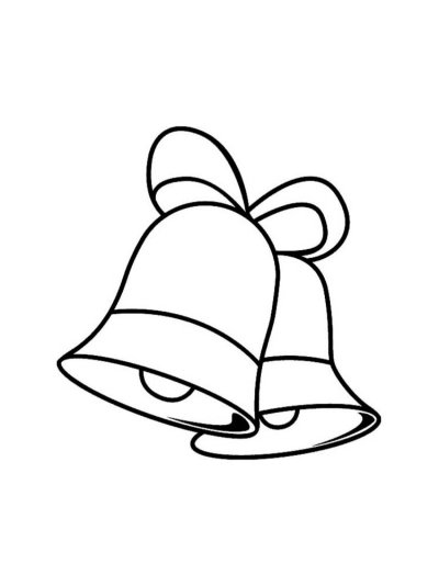 Раскраска колокольчик школьный
