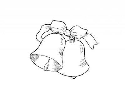 Рождественские колокольчики раскраска