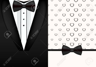 Галстук бабочка на черном фоне