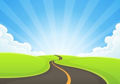 Дорога мультяшная