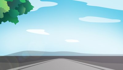 Дорога нарисованная