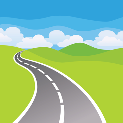 Дорога мультяшная