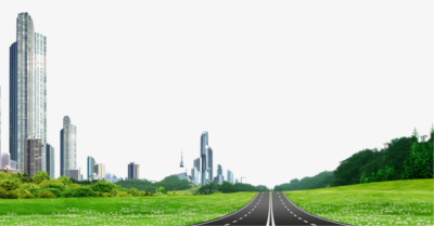 Город дорога вектор