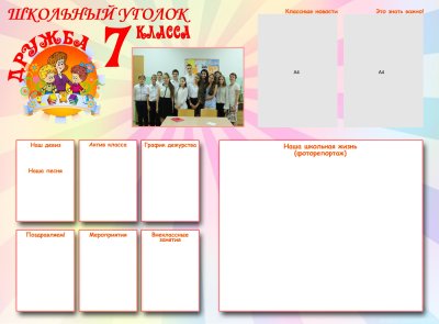 Классные уголки для старших классов