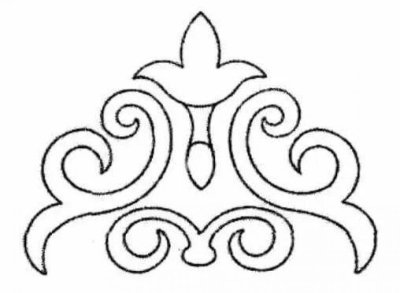 Башкирский орнамент на Тюбетей